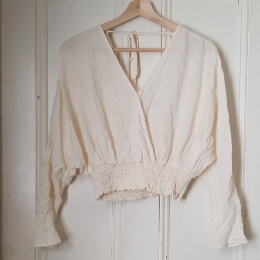 Forever 21 surplice crop top